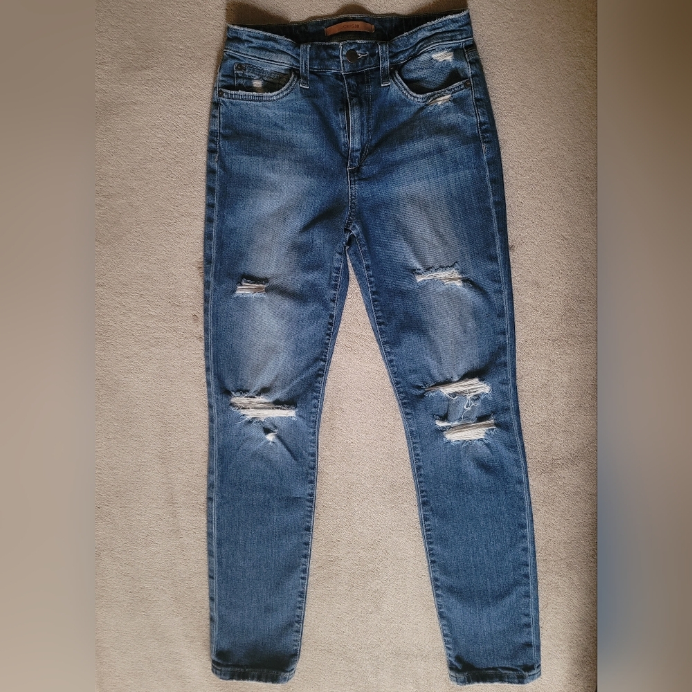Joe Jean's Women The Charlie High Rise Skinny Ankle - Kandie Size 27